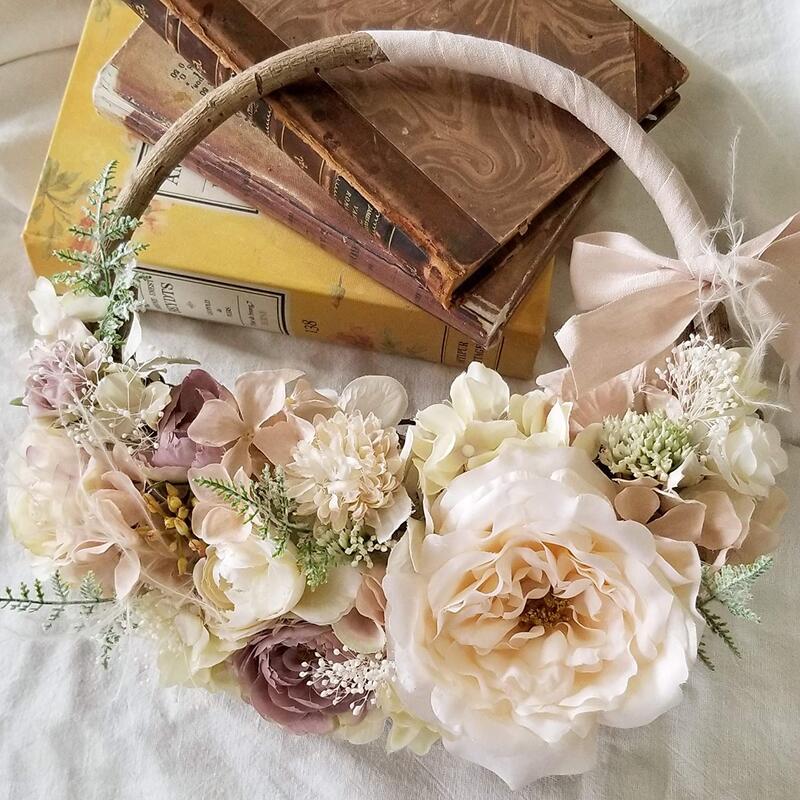 楽天市場】大人シックなナチュラルクラッチブーケ（ブートニア付き