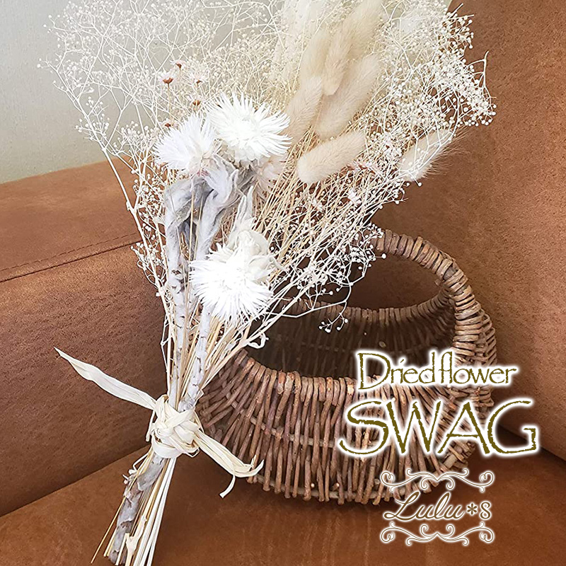 楽天市場】大人可愛いピンクのスワッグ ドライフラワー スワッグ