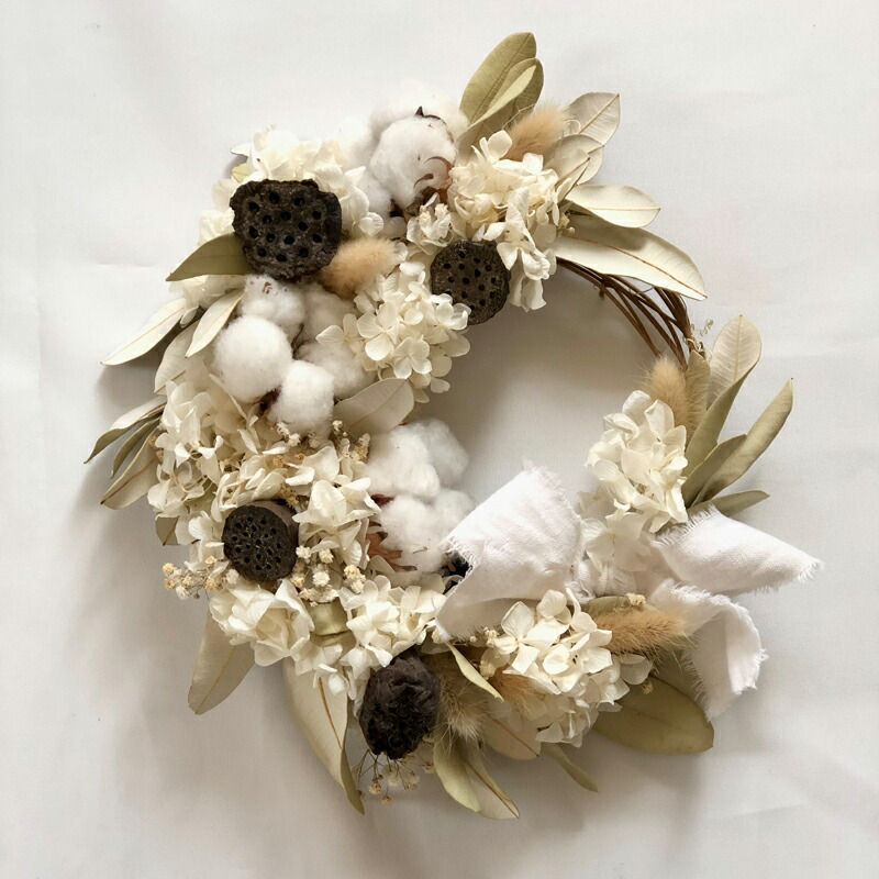 楽天市場】ボタニカルグレース ドライフラワー スワッグリース