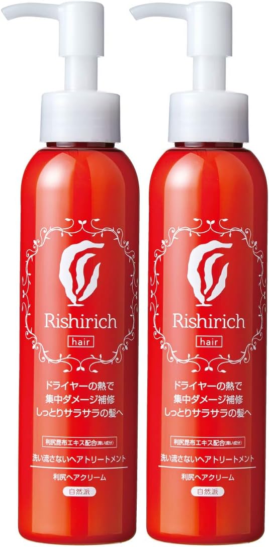 【訳あり】Sastty (サスティ) 【無添加】リシリッチ 利尻ヘアクリーム 洗い流さないトリートメント 150ml×2本セット B019AMAS2I X0018SAWN3