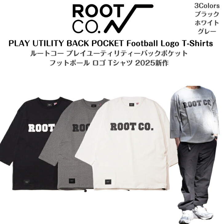 完売　Mサイズ　Root co. ロゴ　長袖Tシャツ ブラック　黒　ルートコー 楽天市場】【ROOT CO. ルートコー】バックポケット&裾元ドロー