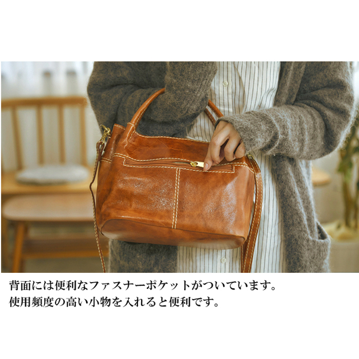 フェス トートバッグ Garnet レザートート ブラウン - バッグ