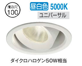 大光電機 ユニバーサルダウンライト DDL6244WWG COBﾀｲﾌﾟ 調光 Φ100 昼白色 ﾀﾞｲｸﾛ50W相当 工事必要