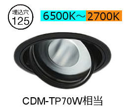 大光電機 ユニバーサルダウンライト LZD-9096FBM4 Φ125 CDM-T70W相当 高演色 PWM調色調光 工事必要