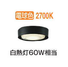 大光電機 人感センサー付薄型シーリングダウン DCL42133Y 電球色 白熱灯60W相当 工事必要