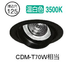 大光電機 ユニバーサルダウンライト（電源別売） LZD93125ABW 工事必要