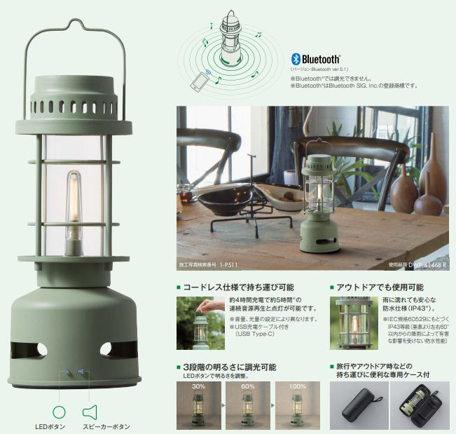 楽天市場】大光電機 DWP-41468R Bluetoothスピーカー搭載 LED