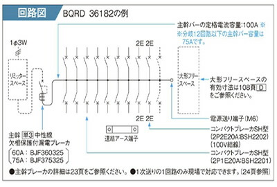 楽天市場 Panasonic 住宅分電盤 Bqrd36262分岐回路数26 回路スペース2主幹容量60a大型フリースペース付 電材proショップ Lumiere