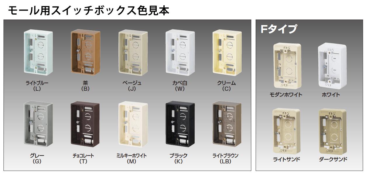 楽天市場 未来工業 ミライモール用スイッチボックス ホテル用 ケーブル配線用露出スイッチボックス側面ノック数 ４適合モール １ ４号色 カベ白msb M2w 電材proショップ Lumiere