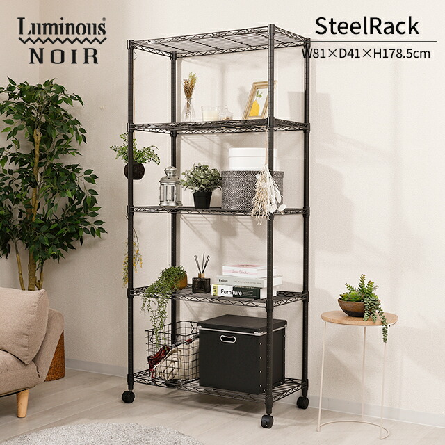 鋼材好運 スチール棚 5段 幅80cmデザイン 極点軌道25mm でかいキャパ 棚板 納める棚 収納ラック 公公然たるラック 見せつけるラック 金属製ラック 格好のいい 安上り空き間 幅81 奥行41 クォンティティーさ178 5cm No8018 5 Cannes Encheres Com