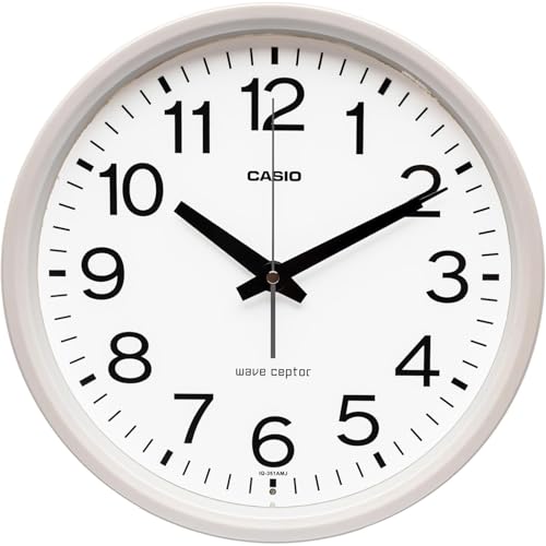 CASIO(カシオ) 掛け時計 壁掛け時計 電波時計 アナログ 夜間秒針停止 パールホワイト IQ-351AMJ-7JF 4,924円