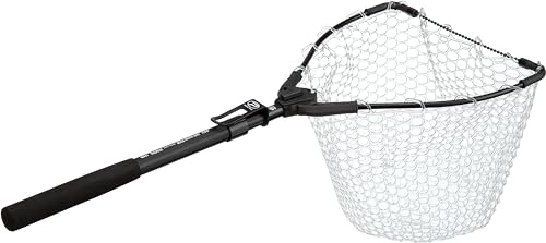プロックス(Prox) 玉網・ランディングネット ワンハンドフリップネット ラバーネット アジャスターロング ラバー クリア/ブラック