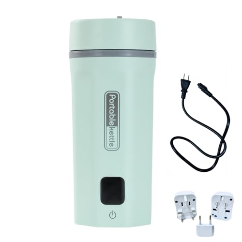 Focustar ポータブルケトル 550ML 電気ケトル 小型 トラベルケトル 海外対応・日本対応 6段階温度調節 100-240V兼用 変圧