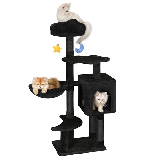 Meecal キャットタワー 猫楼閣 中型 子ネコ 多頭飼い 棲み家 猫 爪研ぎ 楼閣 キャットタワー可愛 雲型 い猫 臥榻 生まれながらサイザル麻 キャットタワー-ペット・ペットグッズ