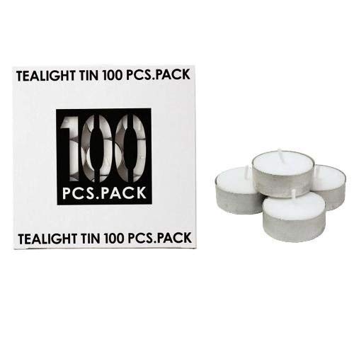 カメヤマ ティーライトティン100個入 × 4個セット|ルミナスエイト 店