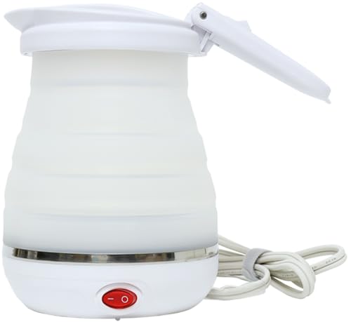 MCO コンパクトに折りたためる 電気ケトル 800ml 旅行 海外 ホワイト Z4236