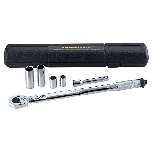 角利(KAKURI) トルクレンチセット 収納ケース付 トルク範囲28-210N.m ソケット14/17/19/21mm エクステンションバー1
