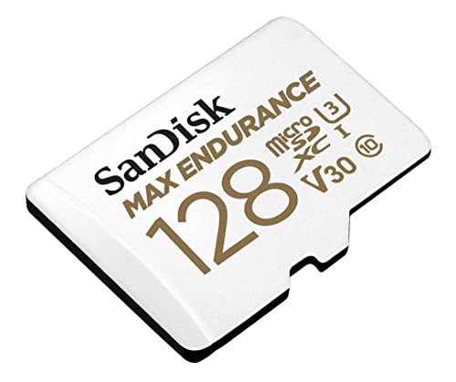 SanDisk 128GB MAX Endurance microSDXC Card with Adapter for Home Securit
