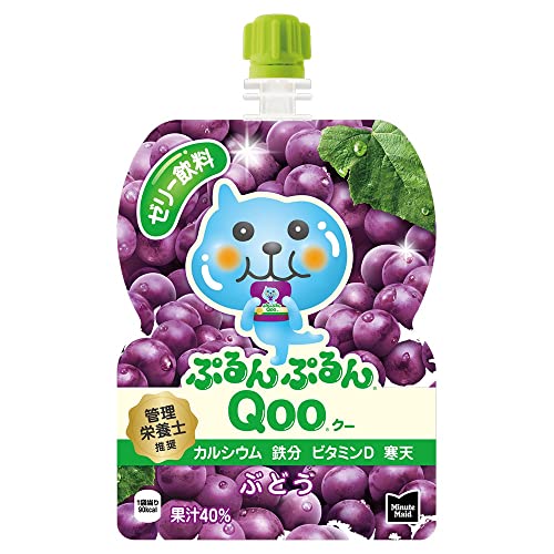 コカ・コーラ ミニッツ メイド ぷるんぷるんQoo ぶどう 125gパウチ×30袋 5,609円