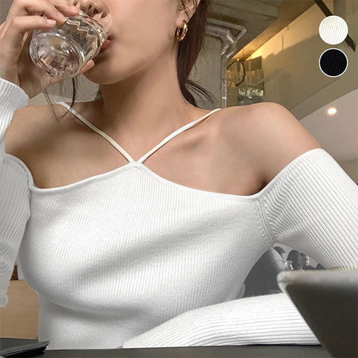 楽天市場】2A2 ホルターネック ニット トップス レディース オフ