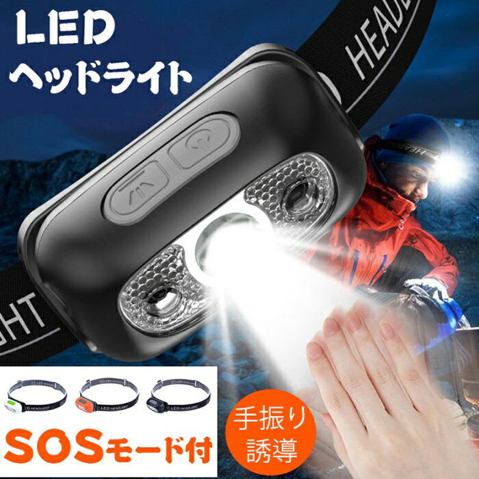 楽天市場】高輝度 ヘッドライト アウトドア用ヘッドライト ledヘッド 