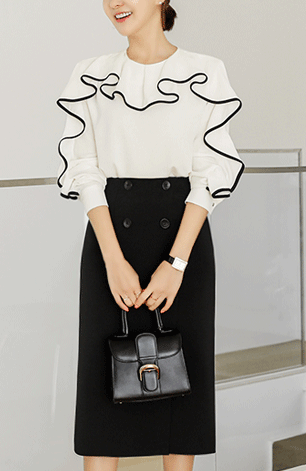 フリル ブラウス お呼ばれ パーティー フォーマル 二次会 卒業式 披露宴 結婚式 七五三 ママスーツ 入学式 レディース