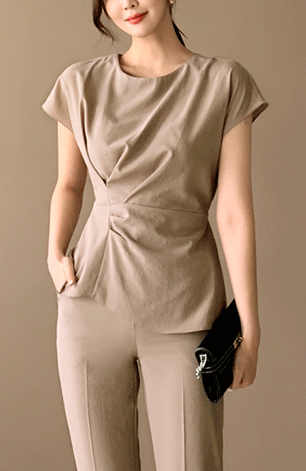 フレンチスリーブ ブラウス 二次会 春 お呼ばれ シャツ ママスーツ レディース インナー 半袖 結婚式 パーティー スーツ 夏