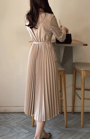 プリーツ ワンピース 顔合わせ ジャケット風 スーツ 母親 フォーマル お宮参り オフィス 七五三 結納 服装 ママ ドレス ウエストゴム