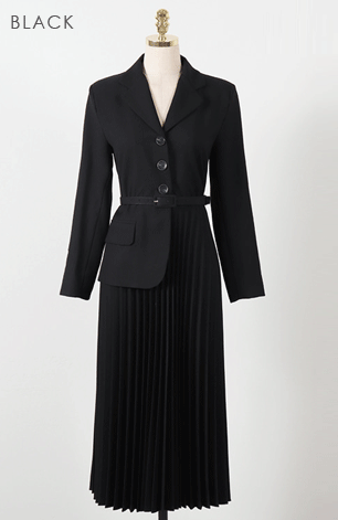 プリーツ ワンピース 顔合わせ ジャケット風 スーツ 母親 フォーマル お宮参り オフィス 七五三 結納 服装 ママ ドレス ウエストゴム プリーツ ワンピース 顔合わせ ジャケット風 スーツ 母親 フォーマル お宮参り オフィス 七五三 結納 服装 ママ ドレス ウエストゴム