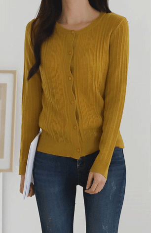 リブニット カーディガン 肩掛け クルーネック Uネック 秋冬 秋 長袖 ニットカーデ レディース ニットカーディガン