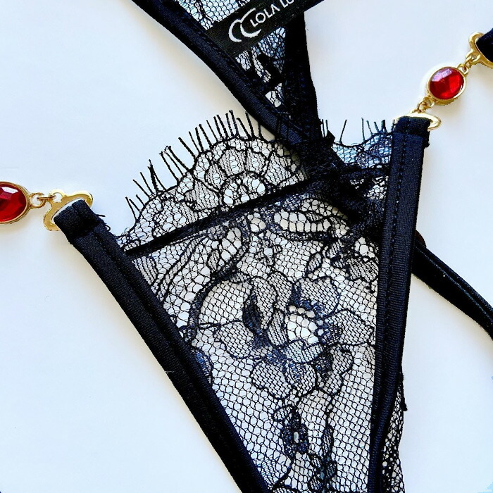 【楽天市場】LOLA LUNA（ローラルナ） ストリングショーツ ミレナ・ブラック【MILENA Black】：LUNA Import