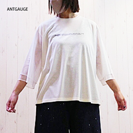 アントゲージ ANTGAUGE シアースリーブＴシャツ(レディース）Ｄ124６