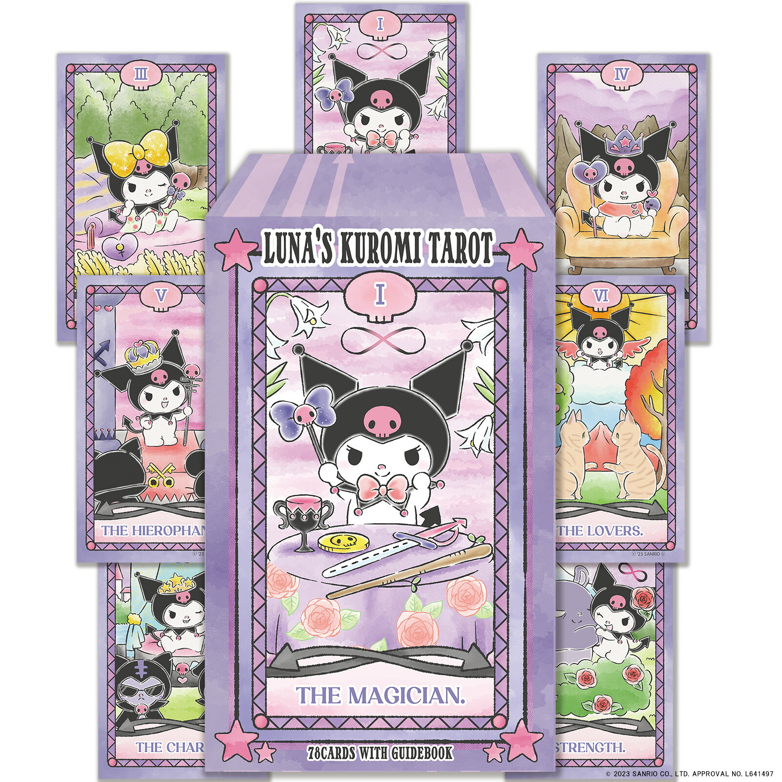 【初心者向け日本語ブックレット付】【サンリオ】ルナズ クロミ タロット LUNA'S KUROMI TAROT タロットカード タロットカード サンリオ 初心者 ライダー版準拠 タロットカード かわいい オンラインショップ