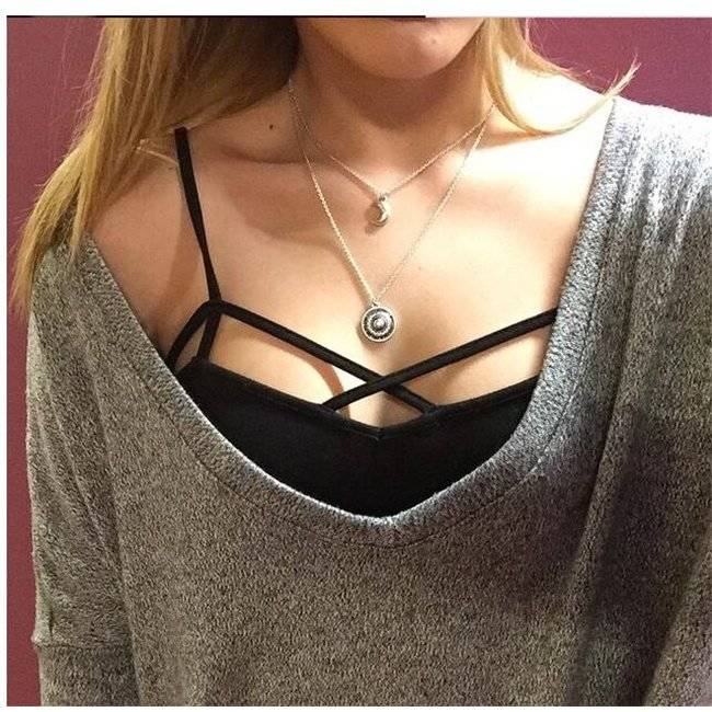 楽天市場】【12/10 P5倍&5%OFFクーポン】フロントクロスビスチェ