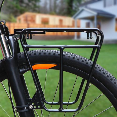 荷物棚 自転車フロントラック マウンテンバイク用自転車フロントフォークラック キャリアバッグ