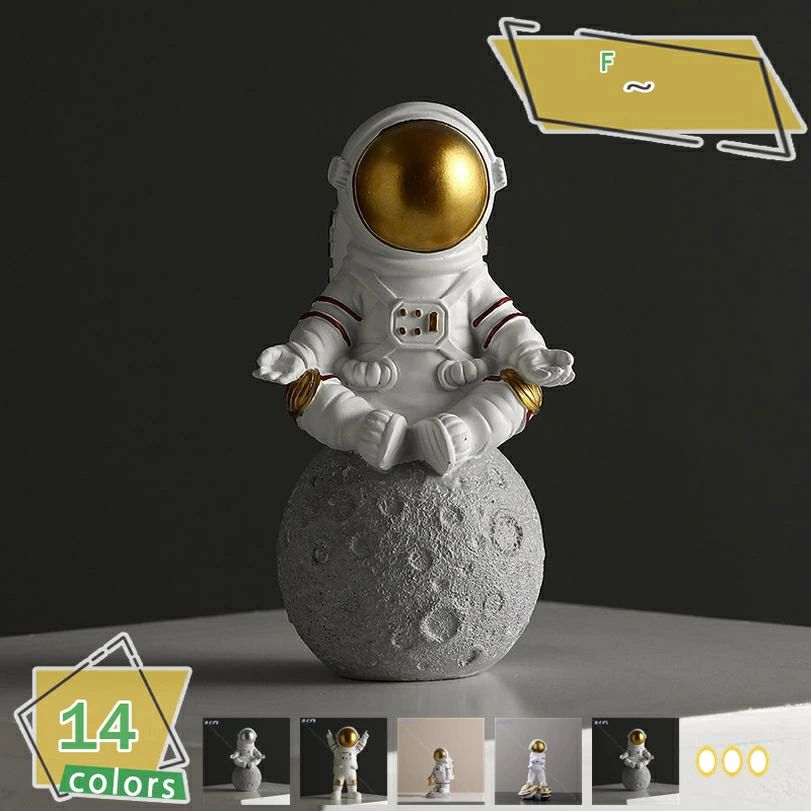 ホリデー 置物 スタチュー 誕生日 ホーム オーナメント 子供への面白いギフト ベッドルーム 宇宙飛行士 リビングルーム クリスマス オフィス モダン 宇宙飛行士フィギュア ギフト 宇宙飛行士 かわいい デスクトップ装飾