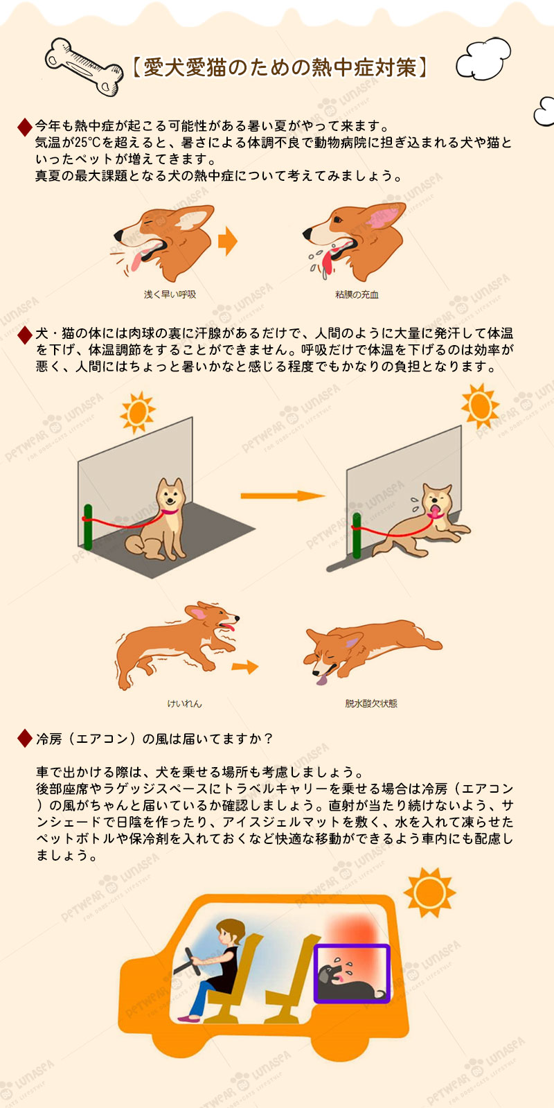 楽天市場 サマークリアランスセール 1000円off 犬クールベスト 国産保冷剤付き 夏服クール フルクールひんやりグッズ ペット用暑さ対策 犬用猫用 熱中症対策 冷却 体冷やす Lunasea