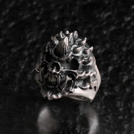 STRANGE FREAK DESIGNS [小鬼 リング フルフェイス] (シルバーアクセサリー/シルバー925/Silver925/ストレンジフリークデザインス/ストフリ/リング/指輪/メンズ/ユニセックス/スカル/)