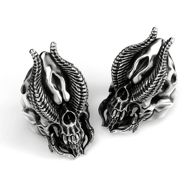 STRANGE FREAK DESIGNS [デアドラ リング] (シルバーアクセサリー/シルバー925/Silver925/ストレンジフリークデザインス/ストフリ/リング/指輪/メンズ/ユニセックス/スカル/)