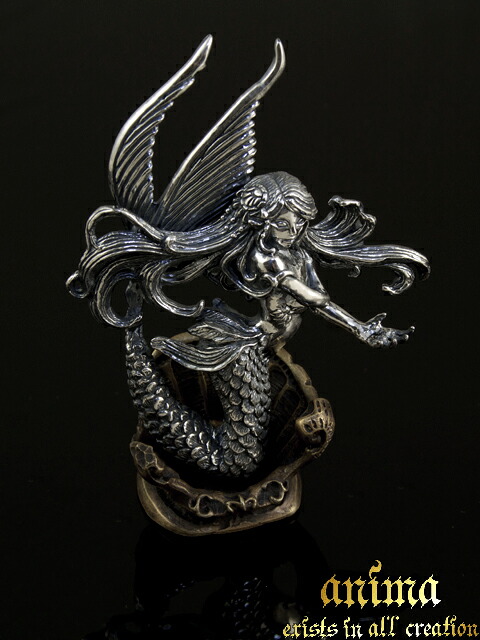 anima exists in all creation [naias] (シルバーアクセサリー/シルバー925/Silver925/アニマ/ブローチ/ユニセックス/メンズ/人魚/マーメイド)