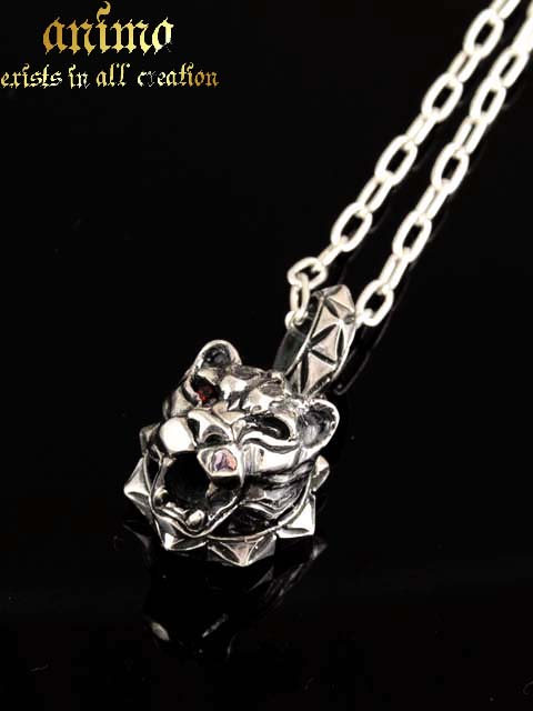 anima exists インチ all creation[銀豹roar(ロア)](しろがね色付属品/しろがね色925/Silver925/アニマ/シャンデリヤ/首飾り/メンズ/ガーネット)
