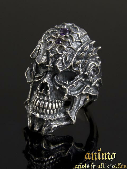 anima exists in all creation [eques ultio（エクエスウルティオ）] (シルバーアクセサリー/シルバー925/Silver925/アニマ/リング/メンズ/スカル/戦いの神)