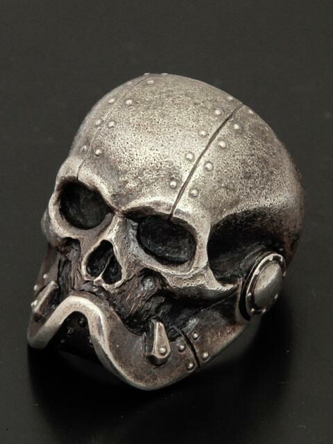 楽天市場】[JIN]リアルスカルリング2（オープンマウス） シルバー