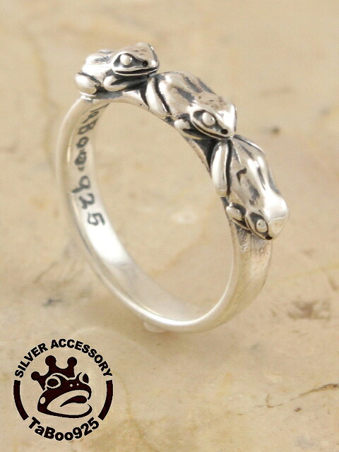 TaBoo925[豆蛙リング３]　（シルバーアクセサリー/silver925/リング/トカゲ/メンズ/レディース/ユニセックス/ヤモリ/爬虫類/指輪）a｜Lunatic Nights