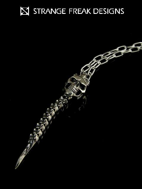 STRANGE FREAK DESIGNS[ろくろ首](シルバーアクセサリー/シルバー925/Silver925/ストレンジフリークデザインス/ストフリ/ペンダント/ネックレス/メンズ/ユニセックス/スカル)｜Lunatic Nights