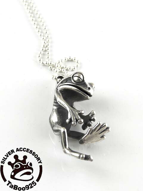 TaBoo925[蛙人ペンダント３]　(蛙/カエル/かえる/シルバーアクセサリー/シルバー925/Silver925/タブー/ネックレス/ペンダント/レディース/ユニセックス)｜Lunatic Nights 28,600円