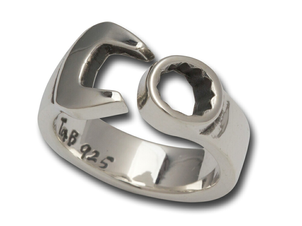 TaBoo925[レンチリング2]　(シルバーアクセサリー/シルバー925/Silver925/タブー/リング/指輪/メンズ/レディース/ユニセックス/レンチ/工具/スパナ)a｜Lunatic Nights