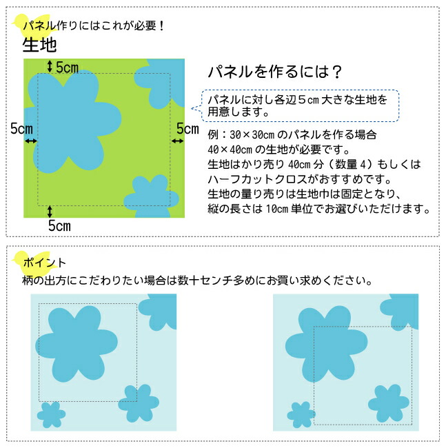 ファブリックパネルを手作り♪ヌードパネル60×42×2cmウッドパネル
