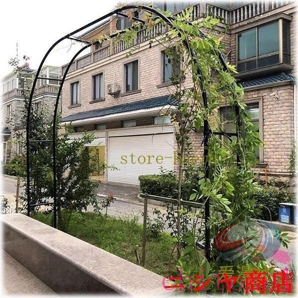 スチール写真 苑地アーチ形 サクラ色アーチ形 丸型 耐久性 薔薇 フラワーアーチゾンチーローズ あずま屋 黒いこと 精神的な統合かんたん御花アーチ形 導管径1