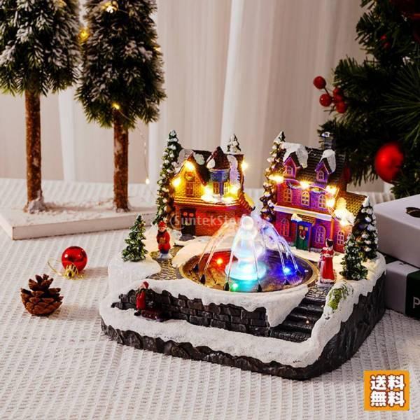 お人形さん住み家 ミニ住み家 クリスマス一こま 吹き上げ  LED点火装置  かざり付ける 卓上 飾りつけ 祝賀会 佇まい クリスマス 差し上げ物